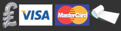 Pay by visa, mastercard, cheques or cash